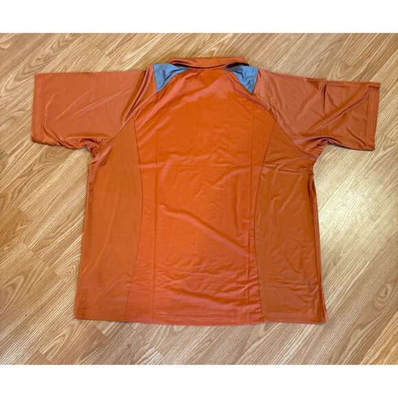Mens 2XL Orange Golf Polo Shirt Team 365 Sport Short Sleeve Polyester Spandex - Picture 7 of 10